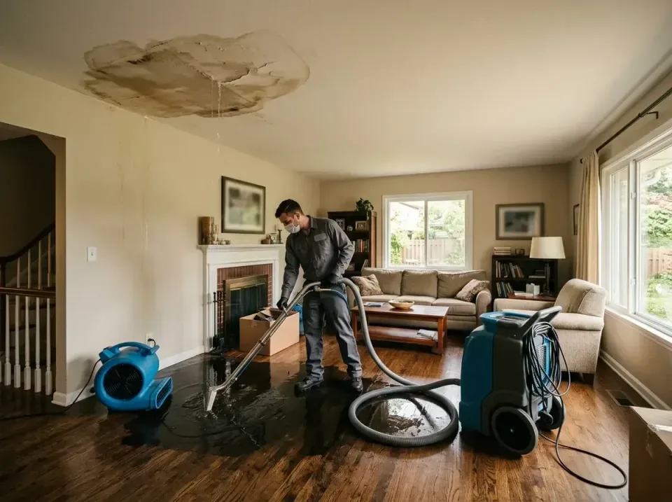 attic-pipe-burst-ceiling-drip-008 — frequently asked questions, Water Damage Restoration & Carpet Care in Cloverly, MD